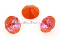 Swarovski, chaton SS39, Orange Glow DeLite, 8mm - x2