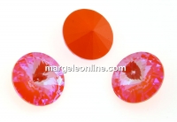 Swarovski, rivoli, Orange Glow DeLite, 12mm - x2