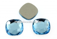 Swarovski, cabochon cushion, aquamarine, 7mm - x2