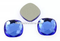 Swarovski, cabochon cushion, sapphire, 7mm - x2