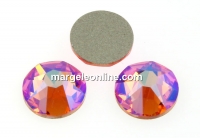 Swarovski, cabochon, rose peach shimmer, 6mm - x4