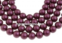 Swarovski pearl, elderberry, 12mm - x10