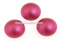 Swarovski, crystal pearl cabochon, mulberry pink, 6mm - x2