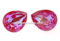 Swarovski drop fancy, Royal Red DeLite, 18x13mm - x1