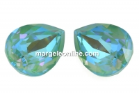 Swarovski drop fancy, Silky Sage DeLite, 18x13mm - x1