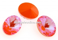 Swarovski, oval fancy, Orange Glow DeLite, 18x13.5mm - x1