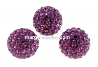 Swarovski, pave beads, ameyhyst, 6mm - x1