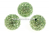 Swarovski, pave beads, peridot, 6mm - x1