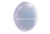 Swarovski, cabochon crystal pearl, iridescent dreamy blue, 6mm - x2