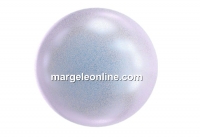 Swarovski pearls with a hole, iridescent dreamy blue, 8mm - x2