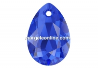 Swarovski, drop pendant, majestic blue, 9mm - x2