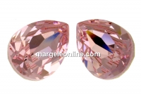 Swarovski drop fancy, rosaline, 18x13mm - x1