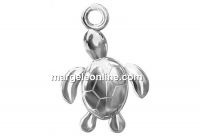 Pendant turtle, 925 silver, 16.5mm  - x1