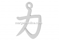 Pendant japanese power sign, 925 silver, 18.5mm  - x1