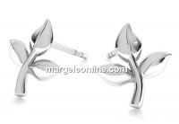 Earring findings tulips, 925 silver- x1pair