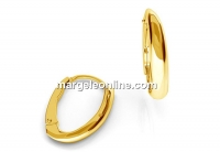 Earrings, gold plated 925 silver- x1pair