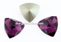 Swarovski, kaleidoscope triangle fancy rivoli, amethyst, 6mm - x2