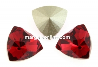 Swarovski, fancy rivoli kaleidoscope triangle, scarlet, 14mm - x1