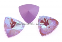 Swarovski, kaleidoscope triangle fancy rivoli, lavander DeLite, 6mm - x2