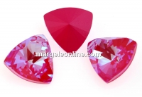 Swarovski, kaleidoscope triangle fancy rivoli, lotus pink DeLite, 6mm - x2