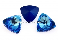 Swarovski, kaleidoscope triangle fancy rivoli, royal blue DeLite, 6mm - x2