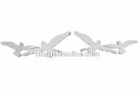 Earring findings dove, 925 silver- x1pair