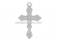 Pendant cross, 925 silver, 32.5mm  - x1