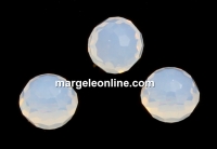 Swarovski, cabochon, white opal, 4mm - x2