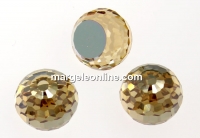 Swarovski, cabochon, golden shadow comet argent, 8mm - x1