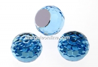 Swarovski, cabochon, aquamarine comet argent, 4mm - x2