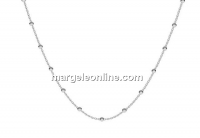 Chain, with balls, 925 silver, 40cm - x1