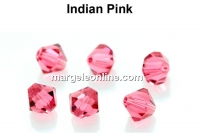 Preciosa, bicone bead, indian pink, 4mm - x40