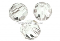 Preciosa, faceted round bead, crystal, 4mm - x10