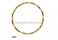 Jump rings, gold plated 925 silver, 23mm - x2