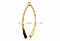 Pendant bail, gold plated 925 silver, 38mm - x1