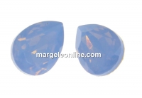 Ideal crystals, fancy drop, air blue mix opal, 10x7mm - x4