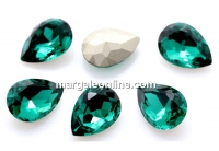 Ideal crystals, fancy drop, emerald, 10x7mm - x4