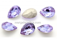 Ideal crystals, fancy drop, violet, 14x10mm - x2