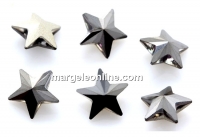 Ideal crystals, fancy star, dark comet argent, 10mm - x1