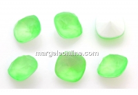 Ideal crystals, fancy square, neon green, 12mm - x2