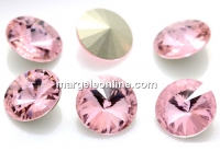 Ideal crystals, rivoli, light rose, 8mm - x4