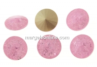 Ideal crystals, rivoli, mix light rose crackled, 12mm - x2