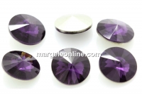 Ideal crystals, rivoli, purple velvet, 14mm - x2