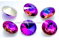 Ideal crystals, rivoli, mix fuchsia vitrail, 14mm - x2