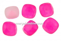 Ideal crystals, fancy square, neon pink, 12mm - x2