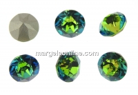 Ideal crystals, chaton, green laguna, 8mm - x6