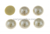 Ideal crystals, cabochon, beige, 6.5mm - x2