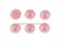 Ideal crystals, cabochon, pink chifon, 3.8mm - x10