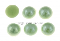 Ideal crystals, cabochon, pastel green, 3.8mm - x10