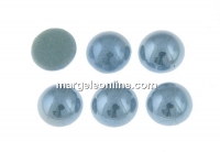 Ideal crystals, cabochon, baby blue eyes, 6.5mm - x2